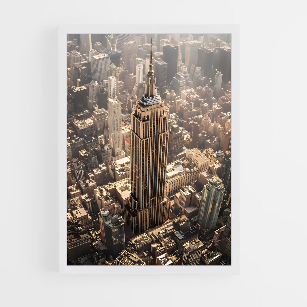 ap-empire state building-4 cadre Blanc