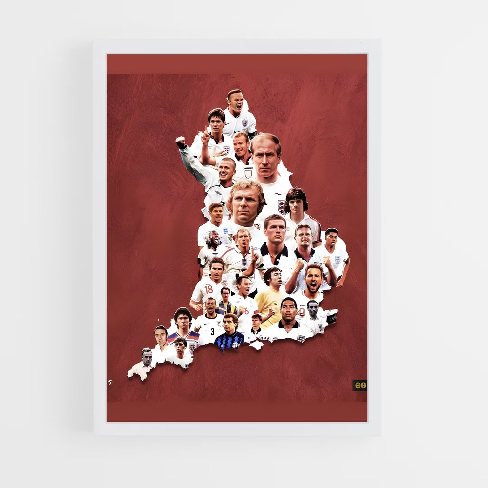 ap-england national football team-5 cadre Blanc