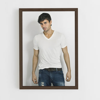 ap-enrique iglesias-5 cadre Bois foncé