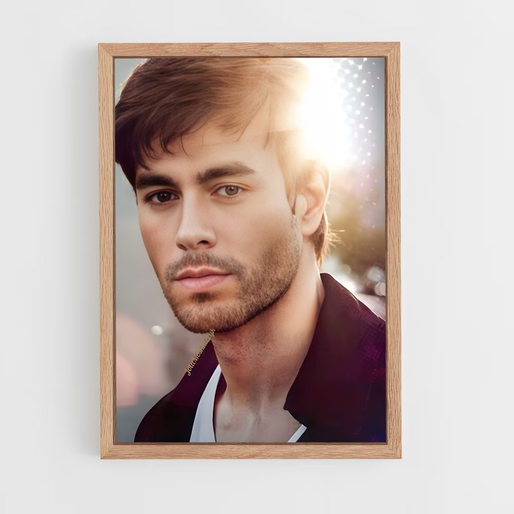ap-enrique iglesias-6 cadre Bois clair