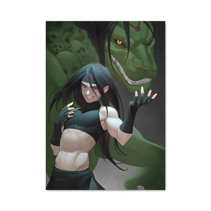 Poster Monstre en Vert