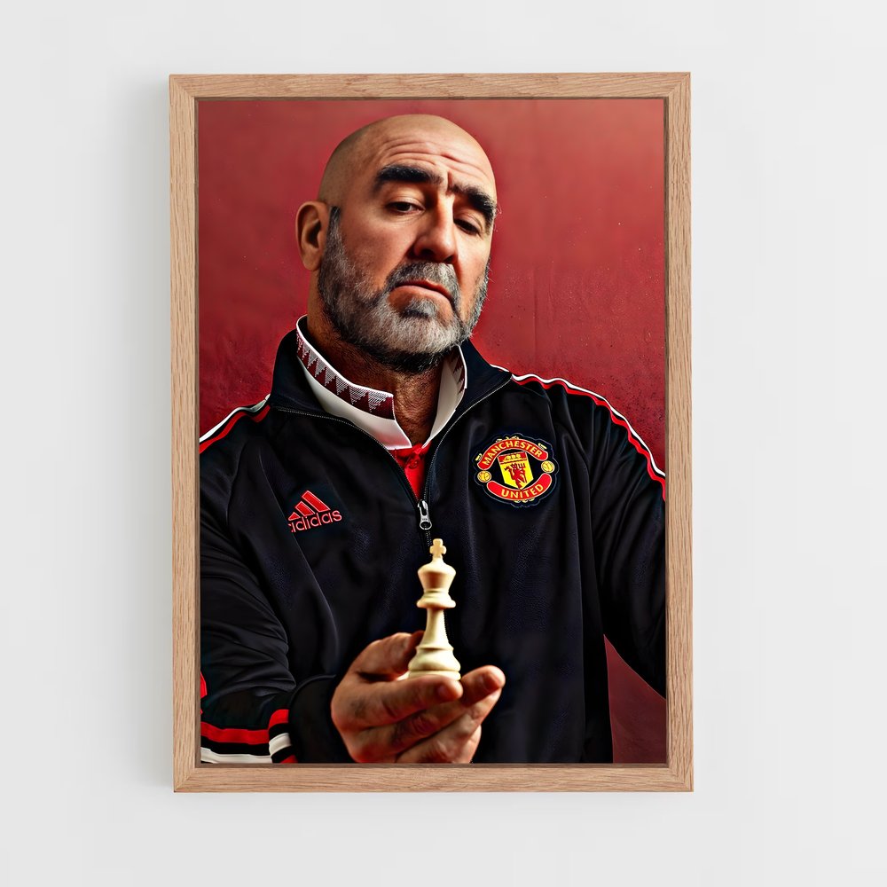 ap-eric cantona-1 cadre Bois clair