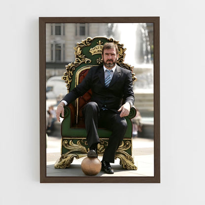 ap-eric cantona-5 cadre Bois foncé
