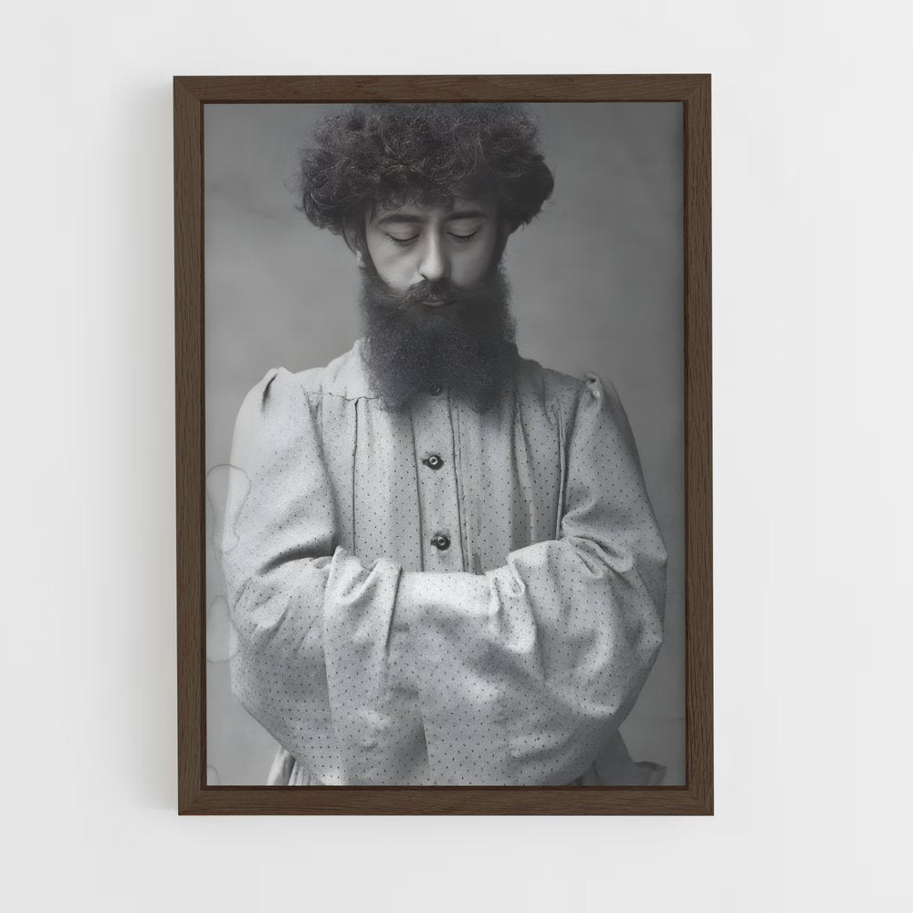ap-erik satie-4 cadre Bois foncé