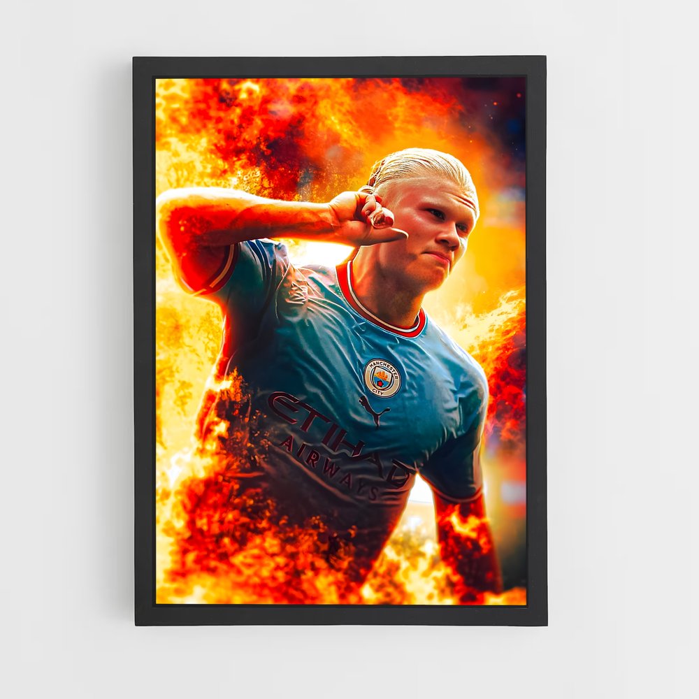 ap-erling haaland-9 cadre Noir