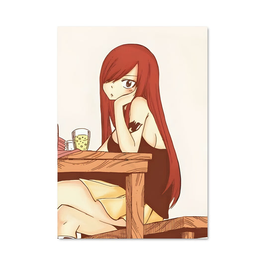 Poster Café avec Erza