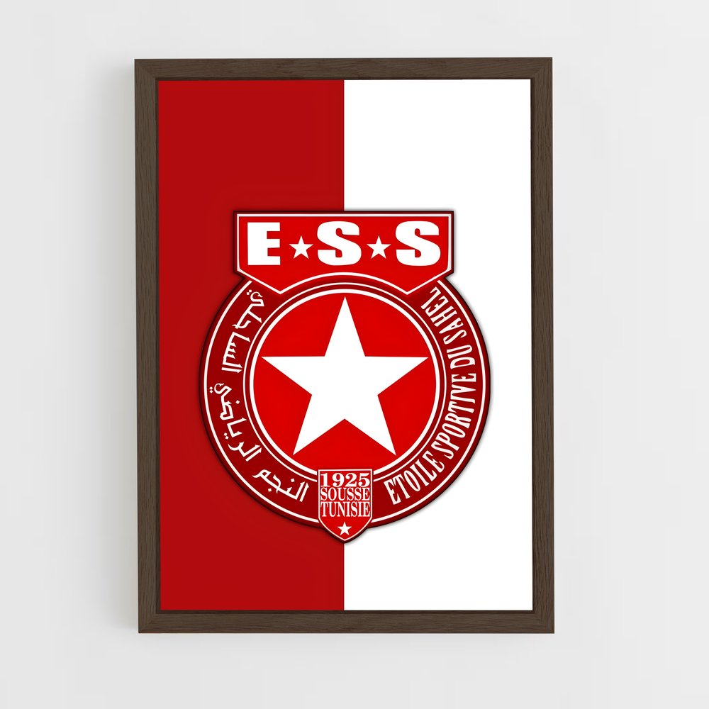 ap-etoile sportive du sahel-2 cadre Bois foncé