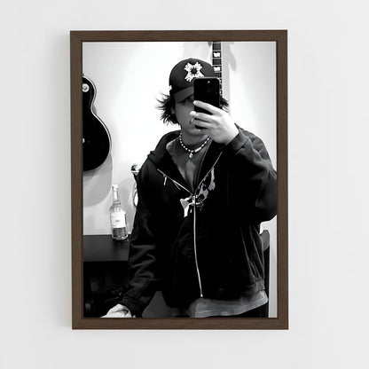 ap-evan fong-6 cadre Bois foncé