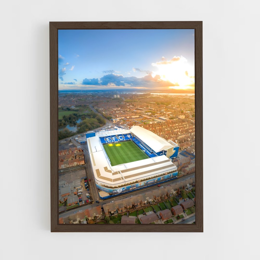 ap-everton fc-8 cadre Bois foncé