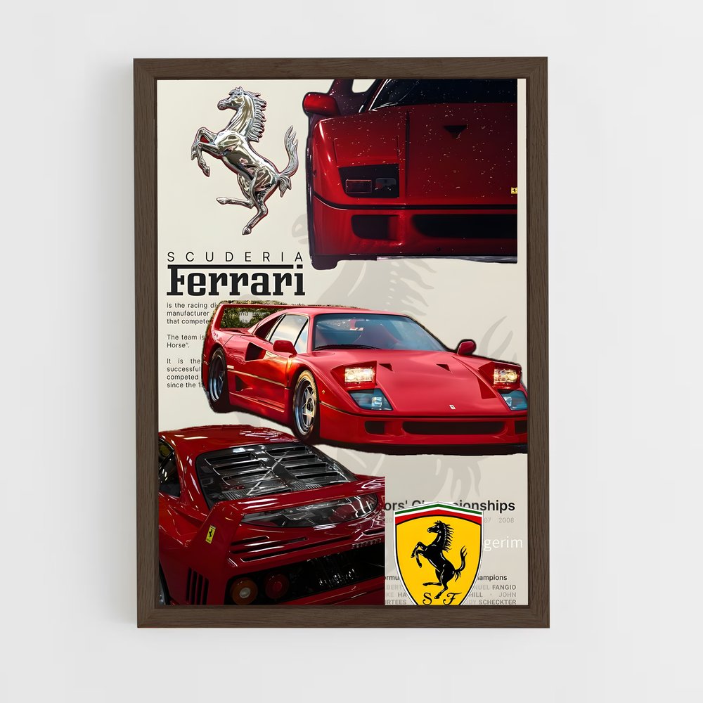 ap-f40-8 cadre Bois foncé