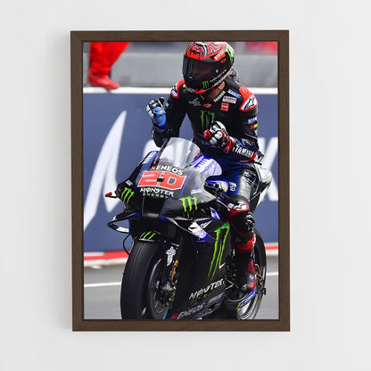 ap-fabio quartararo-7 cadre Bois foncé