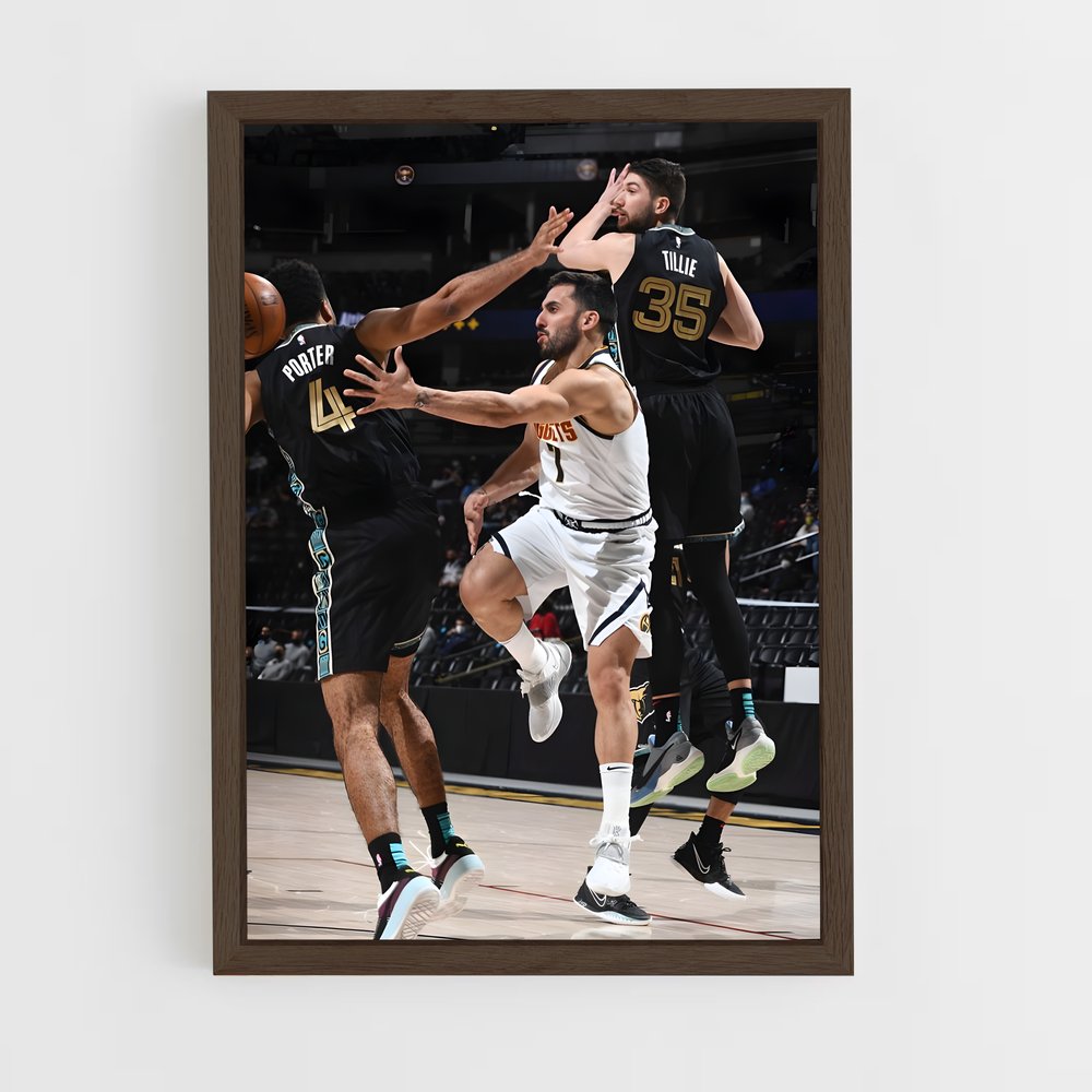 ap-facundo campazzo-4 cadre Bois foncé