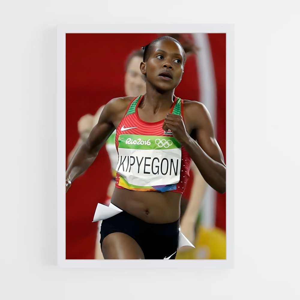 ap-faith kipyegon-1 cadre Blanc