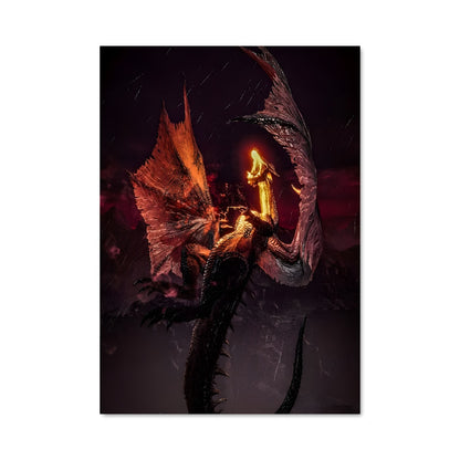 Poster Dragon de Flamme