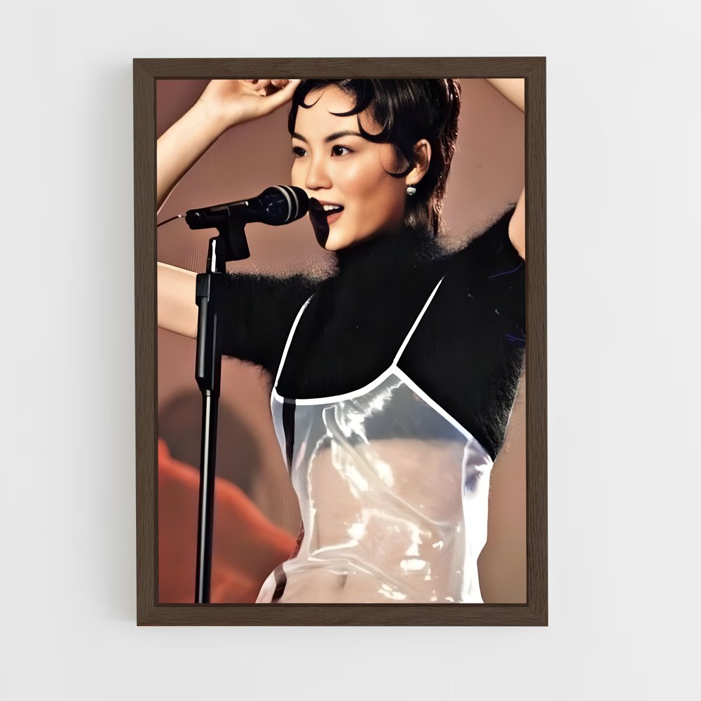 ap-faye wong-4 cadre Bois foncé