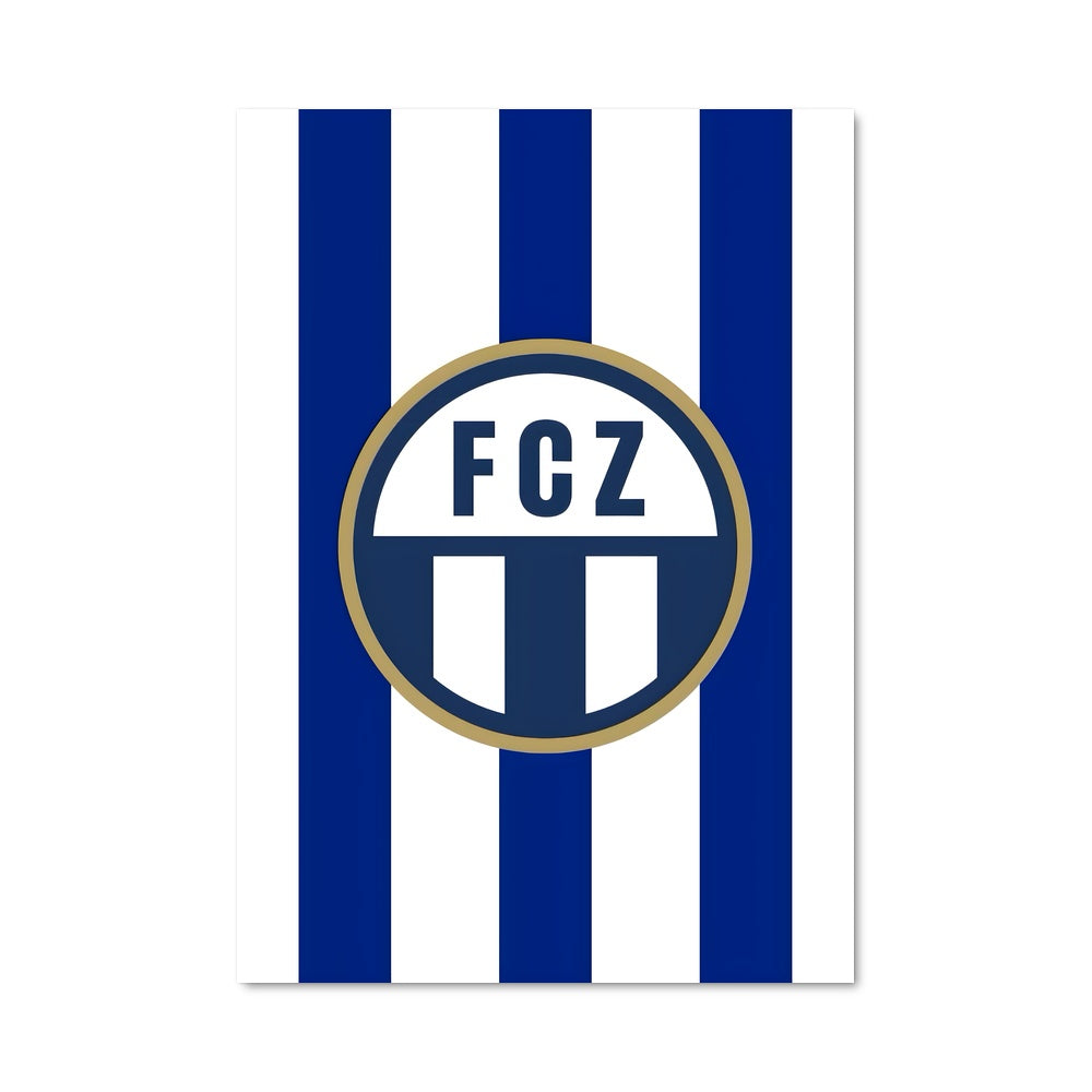 Poster Bleu et Blanc FC Zürich