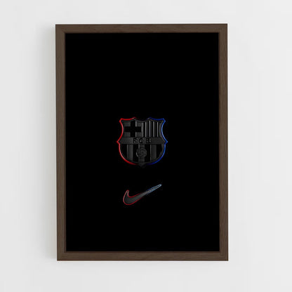 ap-fc barcelona-8 cadre Bois foncé