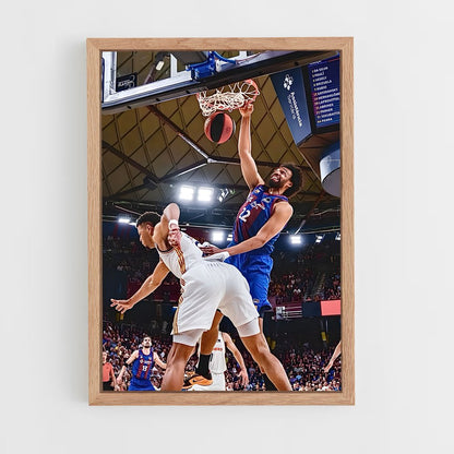 ap-fc barcelona basketball-1 cadre Bois clair