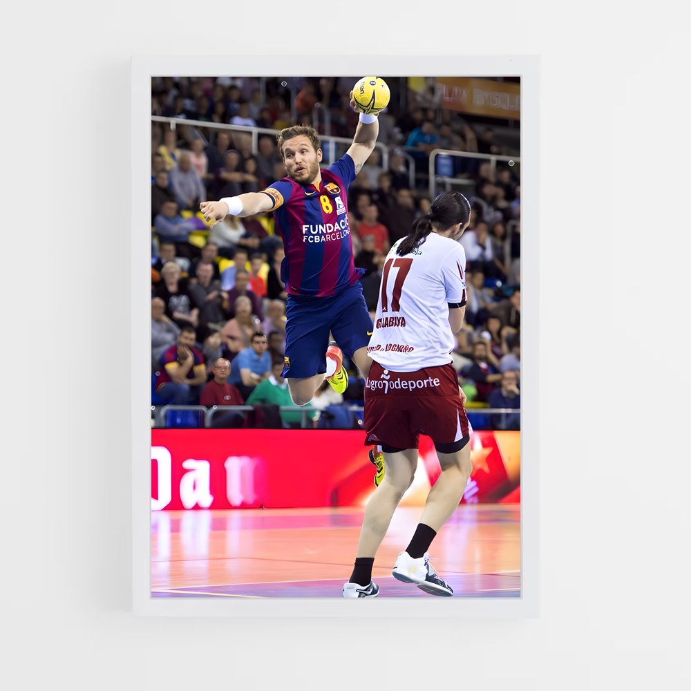 ap-fc barcelona handball-2 cadre Blanc