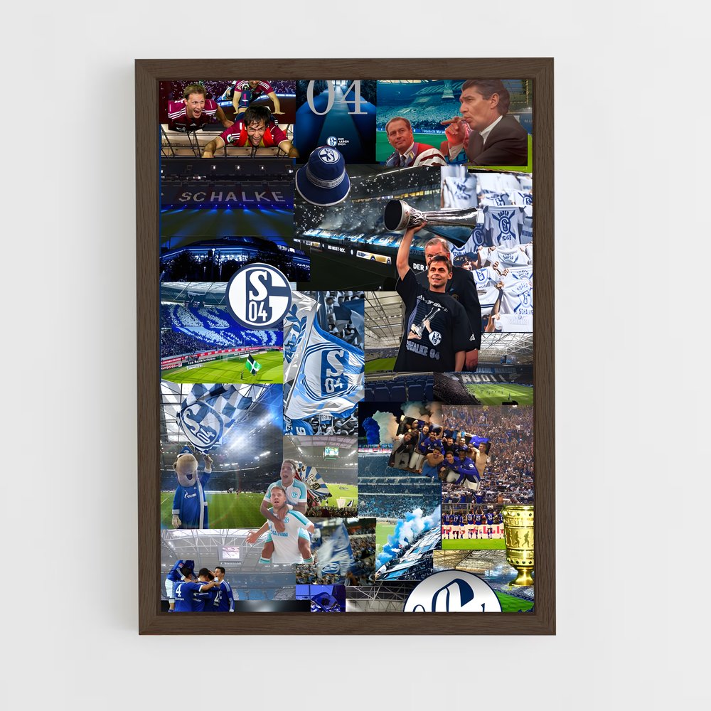 ap-fc schalke 04-2 cadre Bois foncé