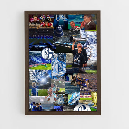 ap-fc schalke 04-2 cadre Bois foncé