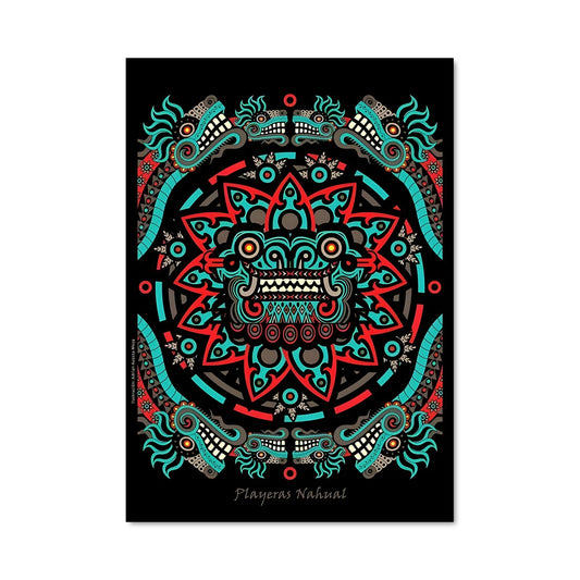 Poster Crâne Coloré