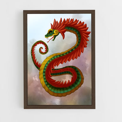 ap-feathered serpent-2 cadre Bois foncé