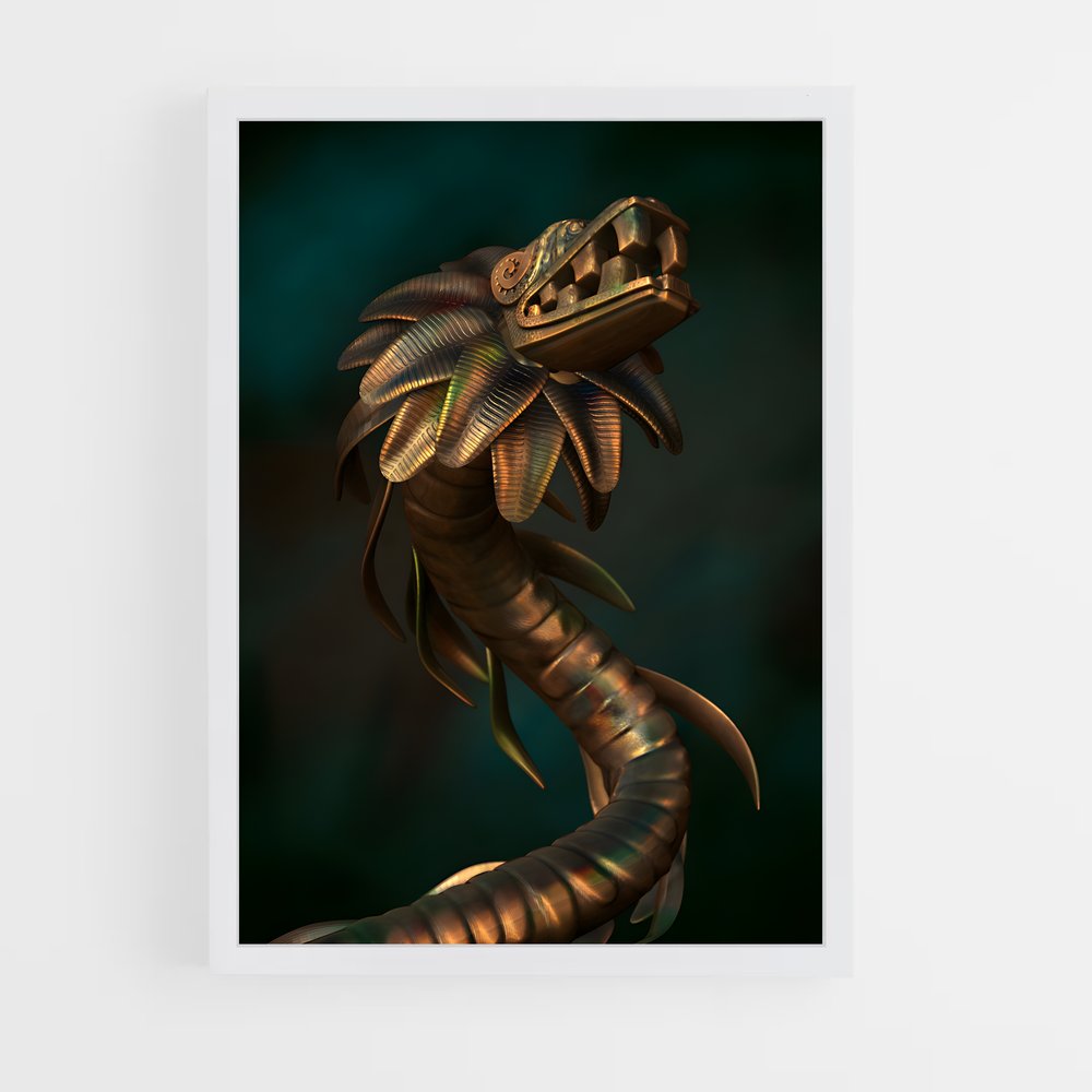 ap-feathered serpent-7 cadre Blanc