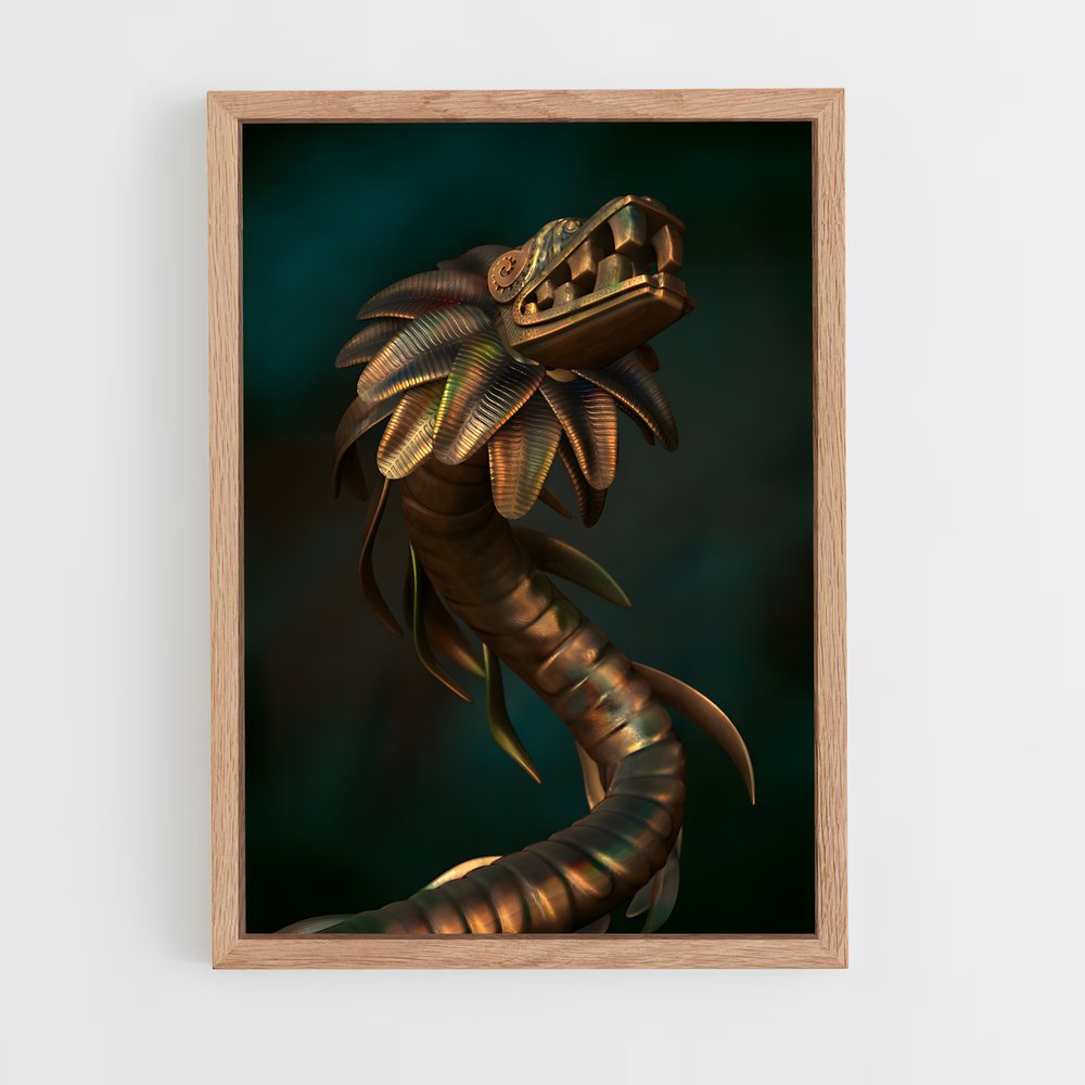 ap-feathered serpent-7 cadre Bois clair