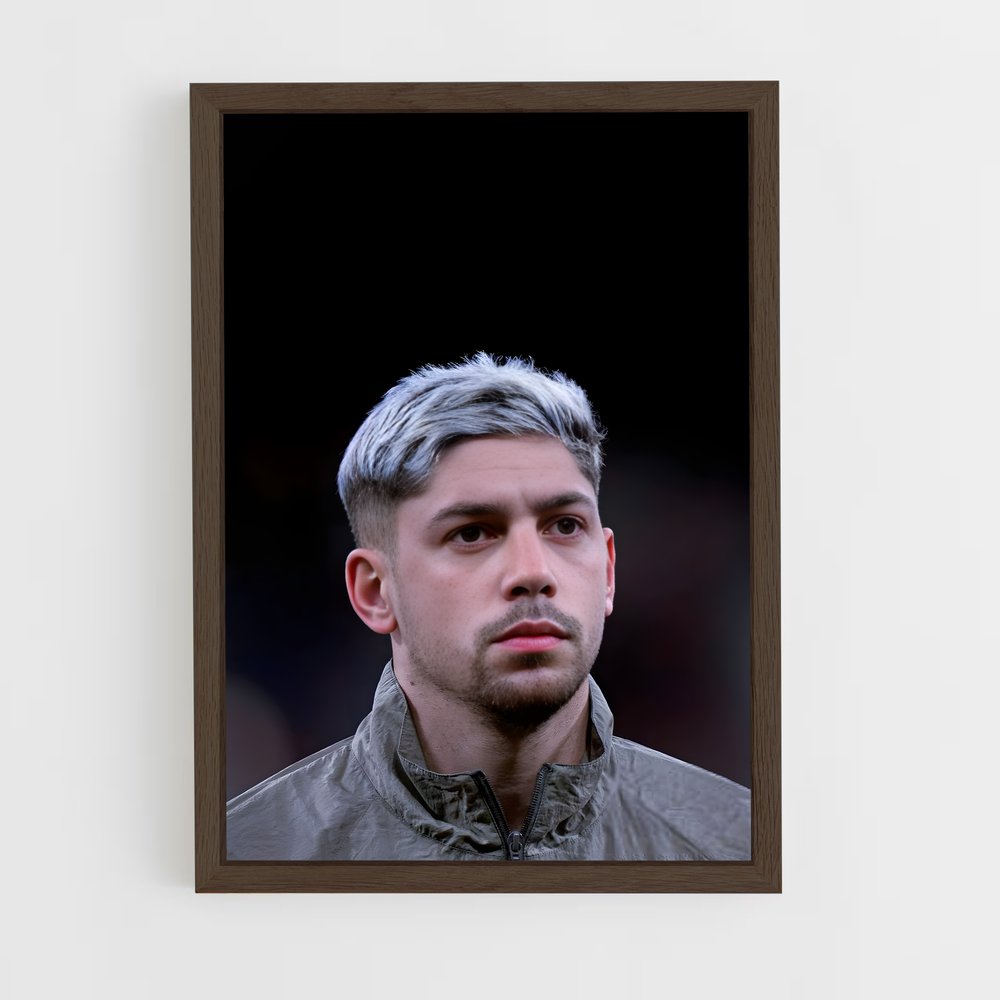 ap-federico valverde-13 cadre Bois foncé