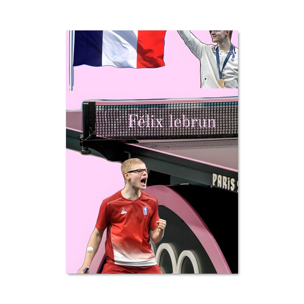Poster Rouge Enigmatique