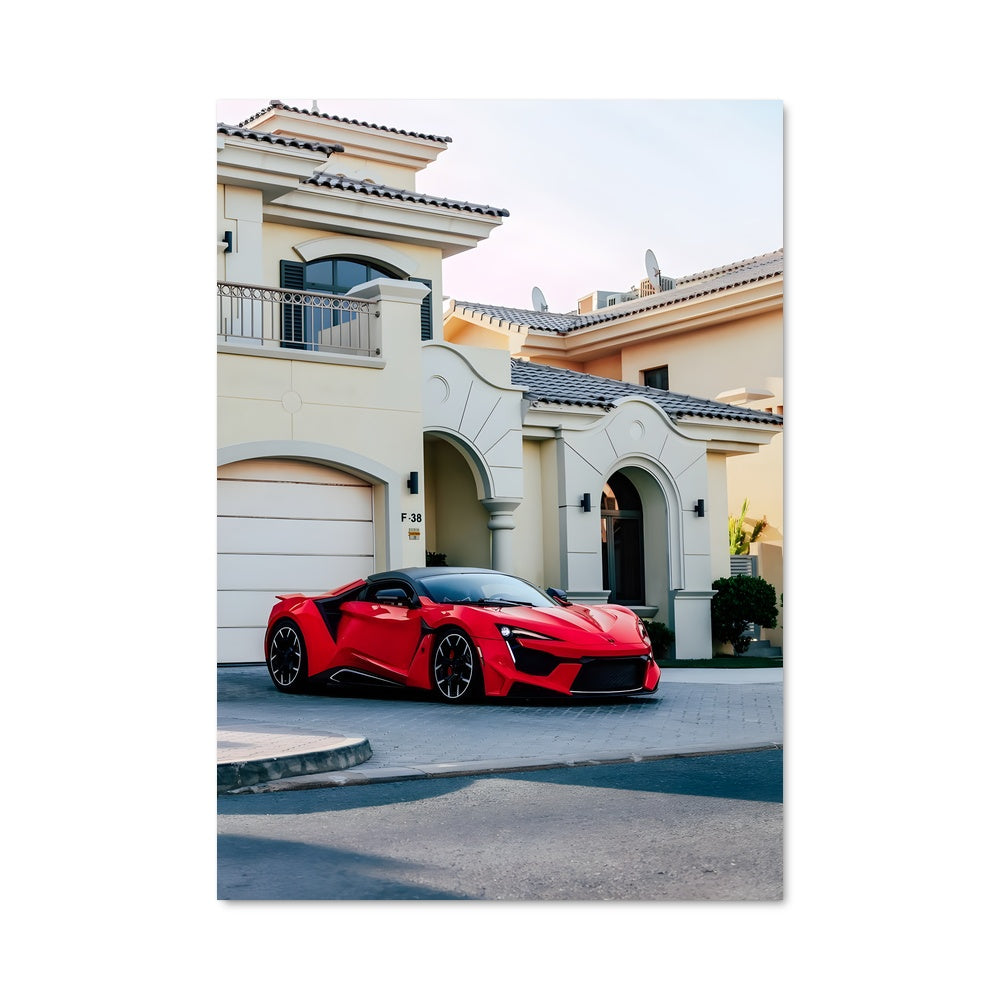 Poster Fenyr Éclat Rouge