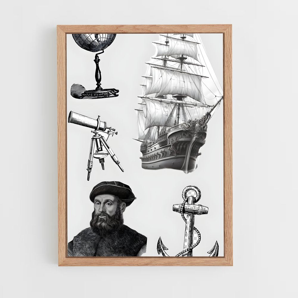 ap-ferdinand magellan-2 cadre Bois clair