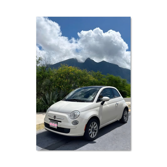 Poster Fiat et Montagnes