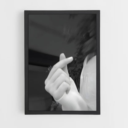 ap-finger heart-5 cadre Noir
