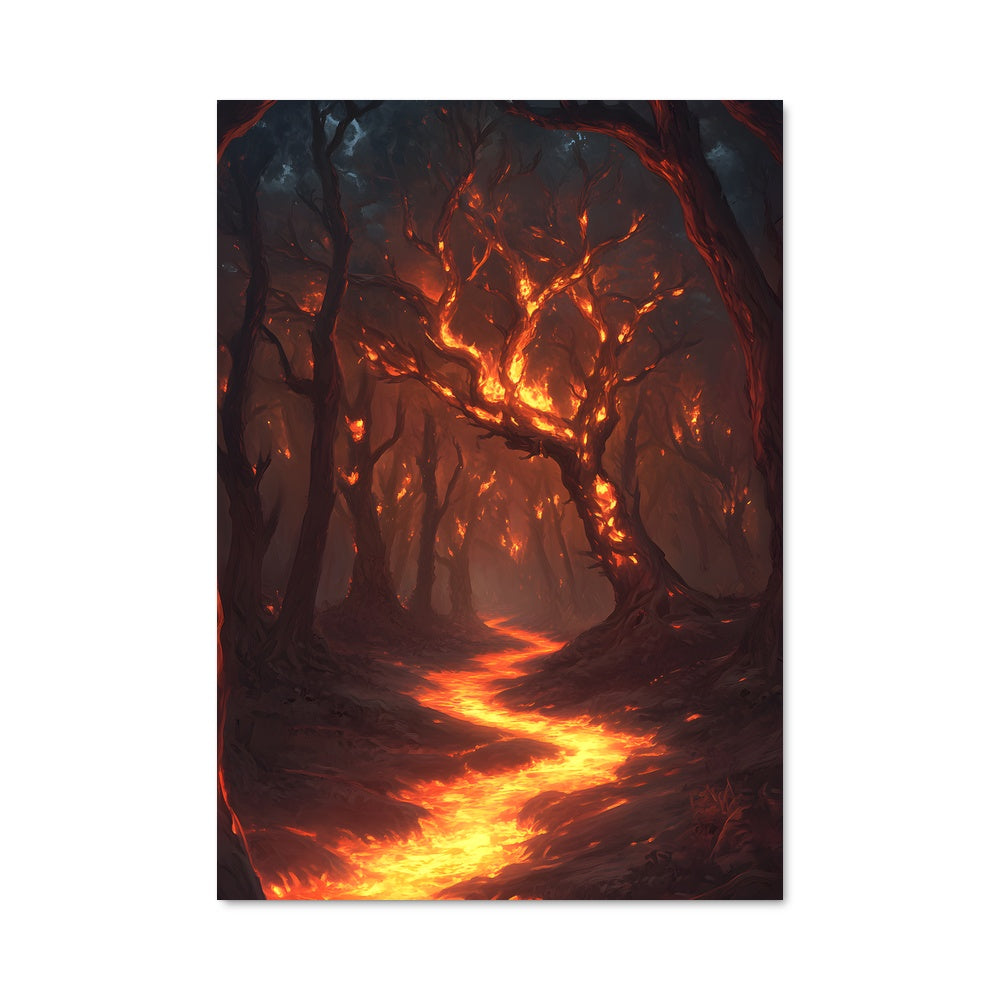 Poster Chemin de Flammes