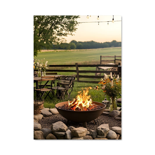 Poster Feu de Camp Étoilé