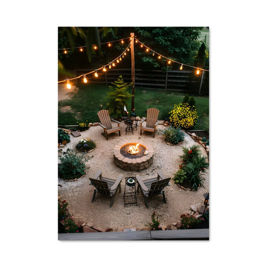 Poster Fire pit 23701