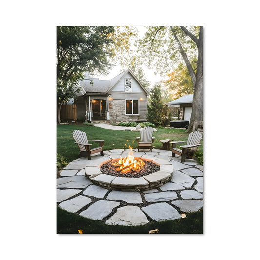 Poster Fire pit 23689