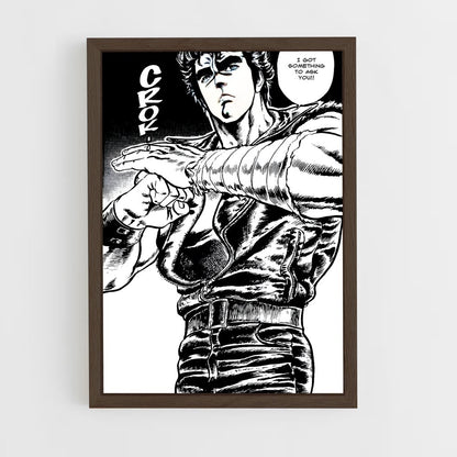ap-fist of the north star-6 cadre Bois foncé