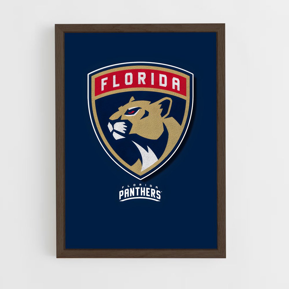 ap-florida panthers-6 cadre Bois foncé