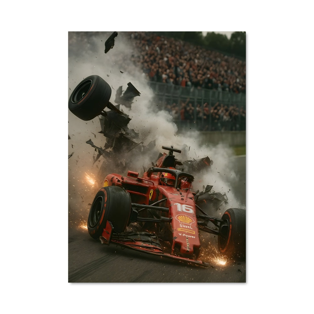 Poster Collision à Monza