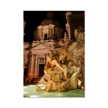 Poster Fountain of four rivers bernini 19950