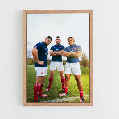 ap-france national rugby team-3 cadre Bois clair