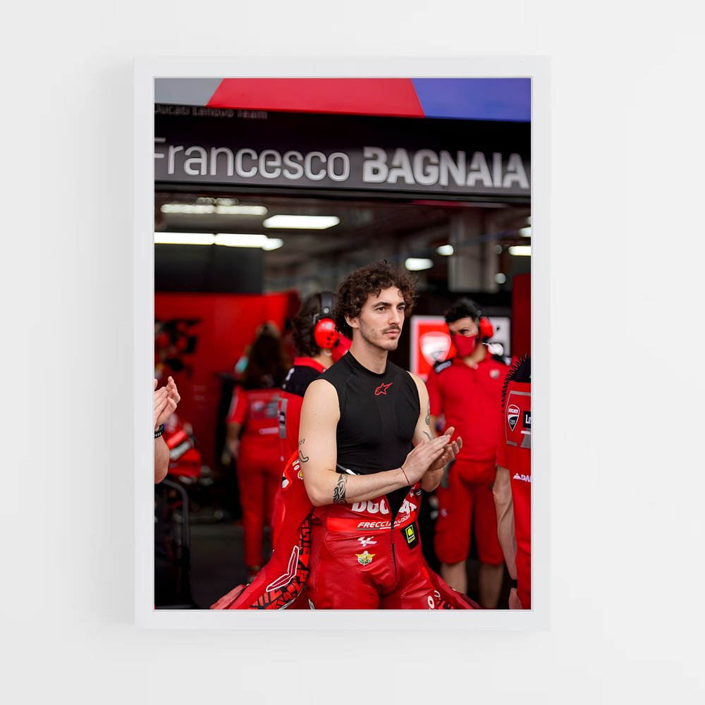 ap-francesco bagnaia-1 cadre Blanc