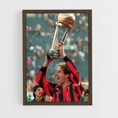 ap-franco baresi-6 cadre Bois foncé