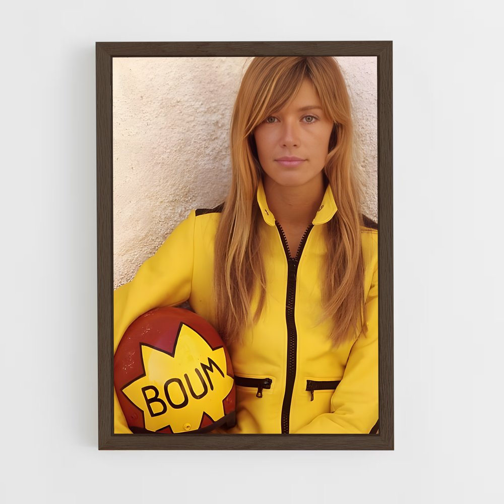 ap-francoise hardy-2 cadre Bois foncé