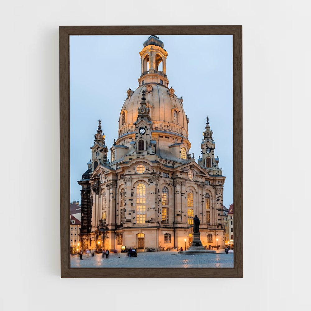 ap-frauenkirche dresden-1 cadre Bois foncé