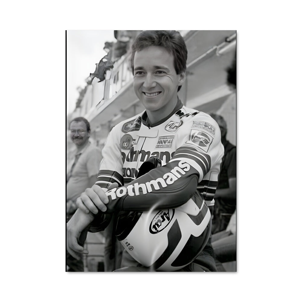 Poster Sourire Casque