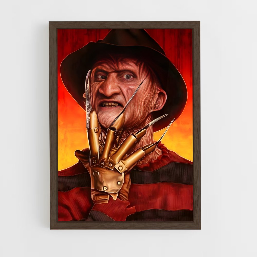 ap-freddy krueger-2 cadre Bois foncé